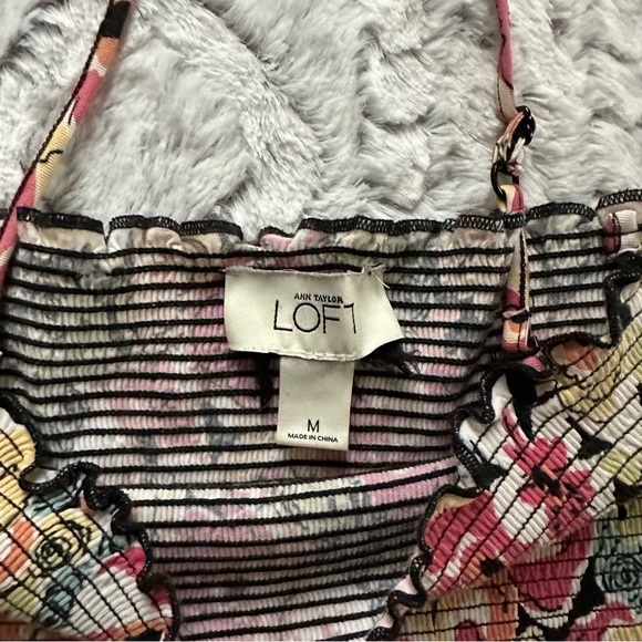 Loft Floral Flowy Summer Dress size medium - Picture 5 of 9